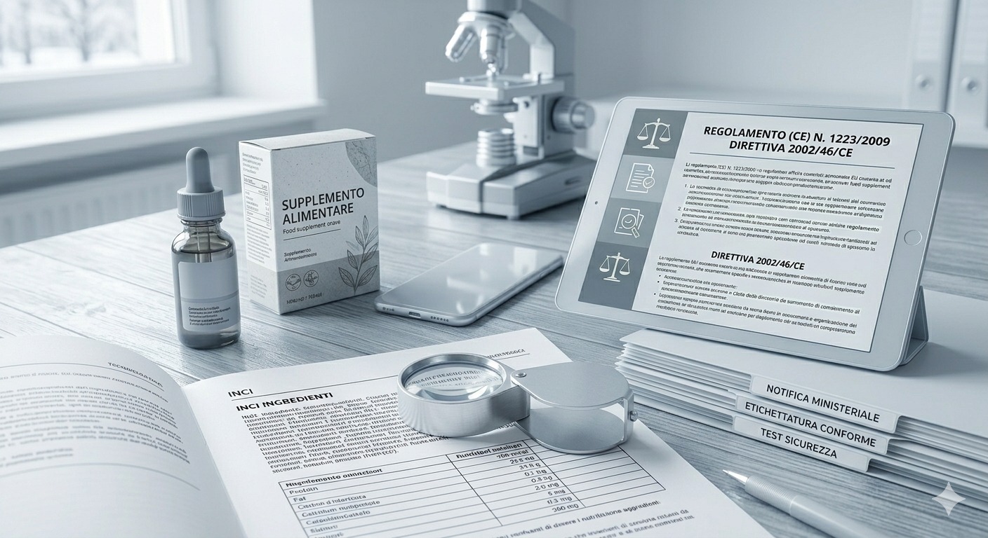 conformità normativa per cosmetici e integratori